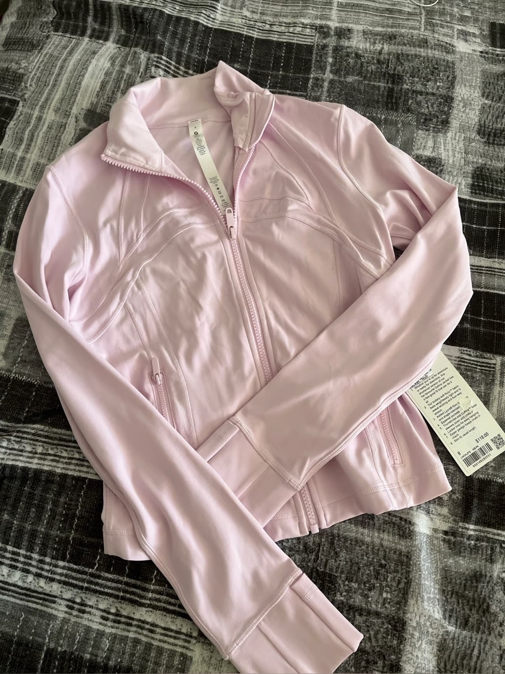 meadowsweet pink define jacket lululemon